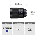 Sony Distagon T FE 35mm f/1.4 Zeiss - Objetivo Prime, Full-Frame, Rango Medio (SEL35F14Z)