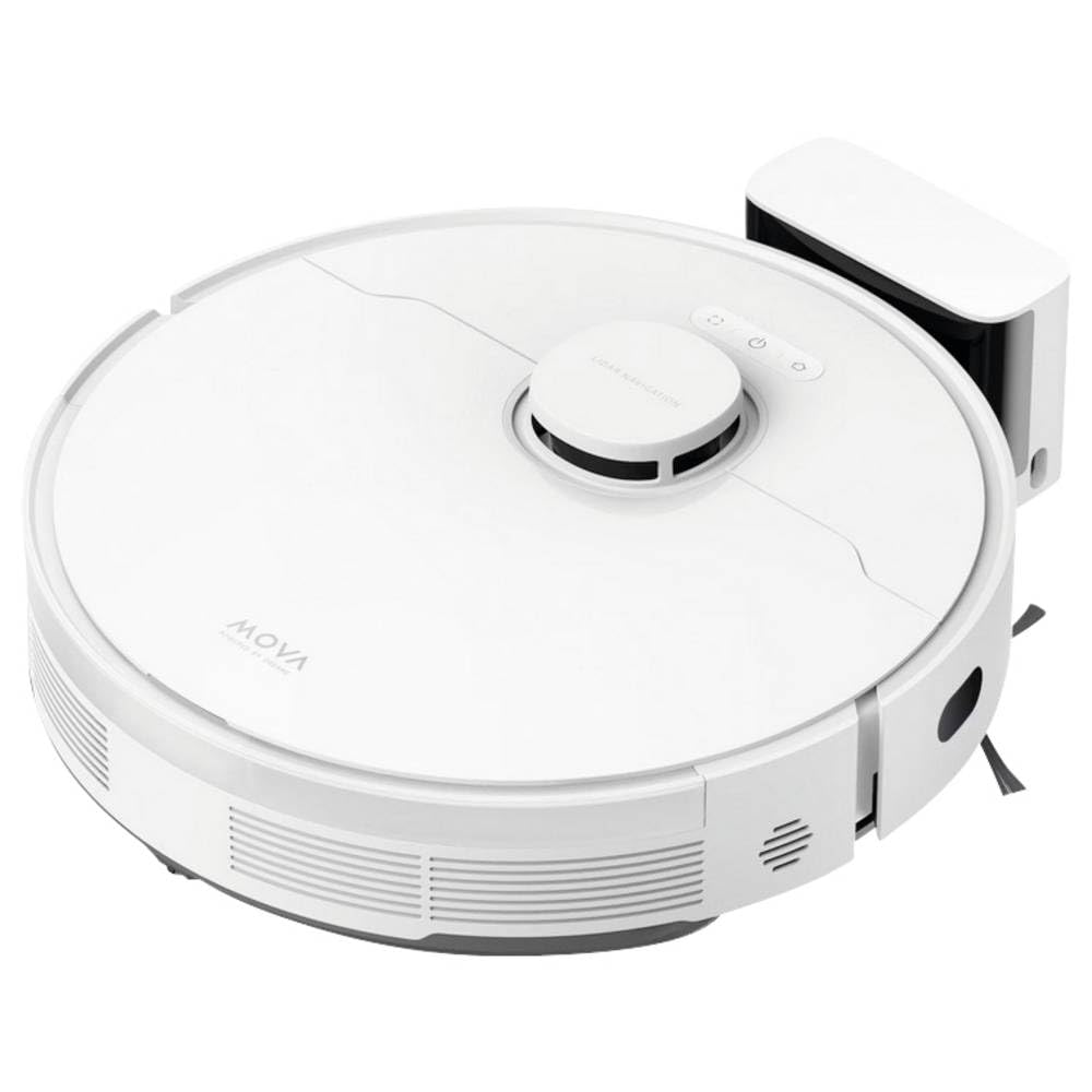 Mova S10 Robot Aspirador y Fregasuelos, 7000Pa Succión, Detección Inteligente de Obstáculos, 3D Adapt, Elevación de Fregona de 7 mm, es Adecuado para Pelos de Mascotas, Suelos Duros, Alfombras
