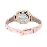 Lacoste Reloj Analógico de Cuarzo para Mujer Colección Cannes con Correa de Cuero Rosa - 2001101