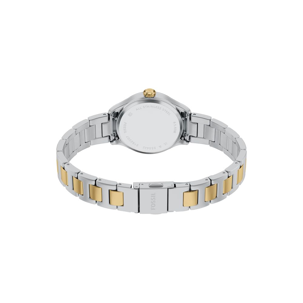 Fossil Reloj Analógico para Mujer de Cuarzo con Correa en Acero Inoxidable ES5422