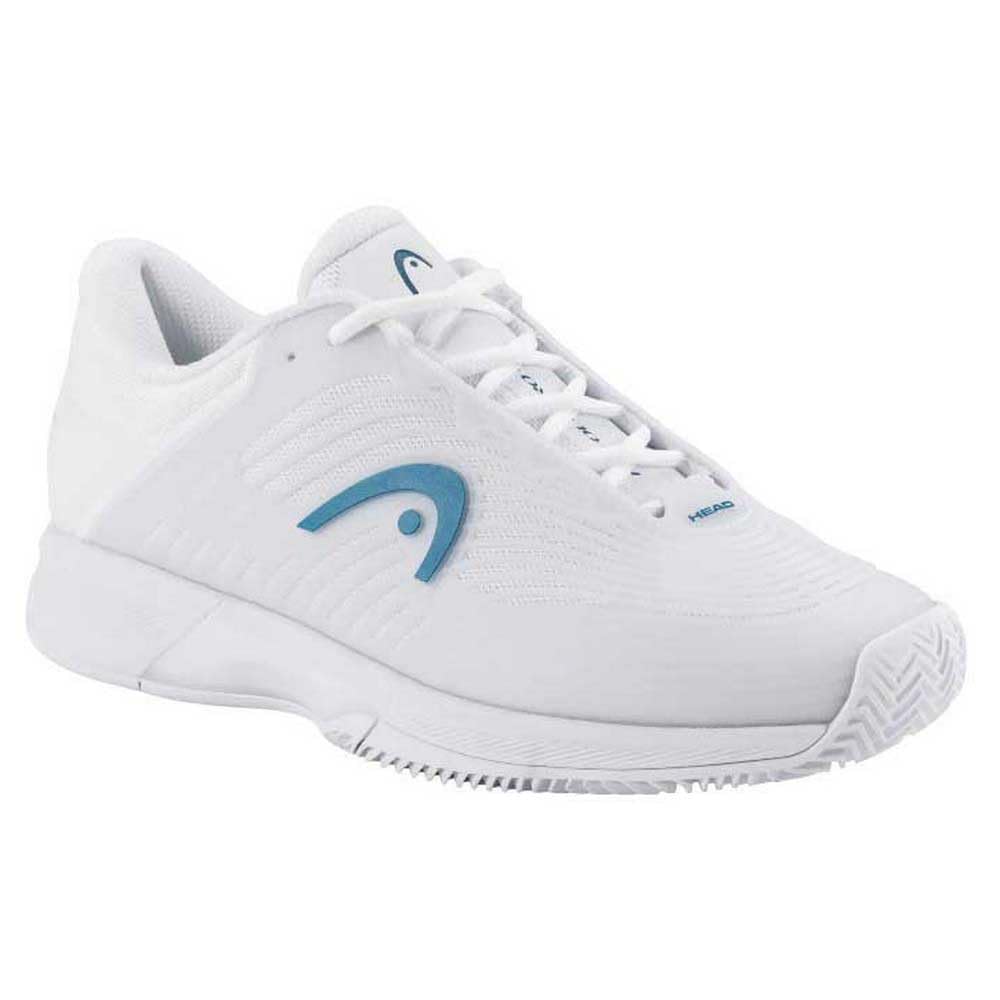 HEAD Revolt Pro 4.5 Clay Women, Zapatillas de Tenis Mujeres, White Twilight Blue, 39 UE