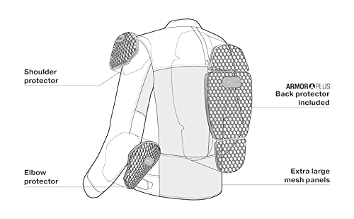 SHIMA OPENAIR Chaqueta Moto Hombre | Ligera y Transpirable Cazadora Moto Mesh de Verano Hombre con CE Espalda, Hombros, Codos Protecciones, Ajuste de la Anchura (Negro, XL)