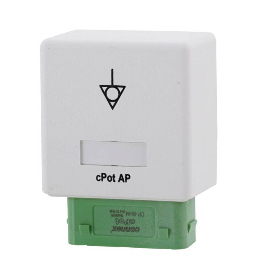 El conector de pared macho cPot solución para la conexión a tierra de las instalaciones móviles al sistema de puesta a tierra del edificio