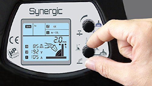 CEVIK PRO CE-PROMIG220 - Soldador Inverter FLUX/MIG/TIG/MMA - 220A 20% - 230V - Hilo hasta 1mm - Electrodos hasta 3.25mm - LCD - Incluye Antorcha MIG MT15, cable, pinza masa