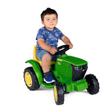 Peg Perego John Deere Mini Tractor - Tractor Eléctrico Montable 6V para Niños Desde 1 Año con Batería Recargable, Luces LED, Claxon, Sonidos y Melodías