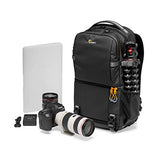 Lowepro Fastpack BP 250 AW III - Mochila para Cámara Refelx DSLR Sin Espejo, con Acceso QuickDoor, Compartimento Para Portátil de 13”, Para Cámaras Nikon D850, 300D Ripstop, Color Negro