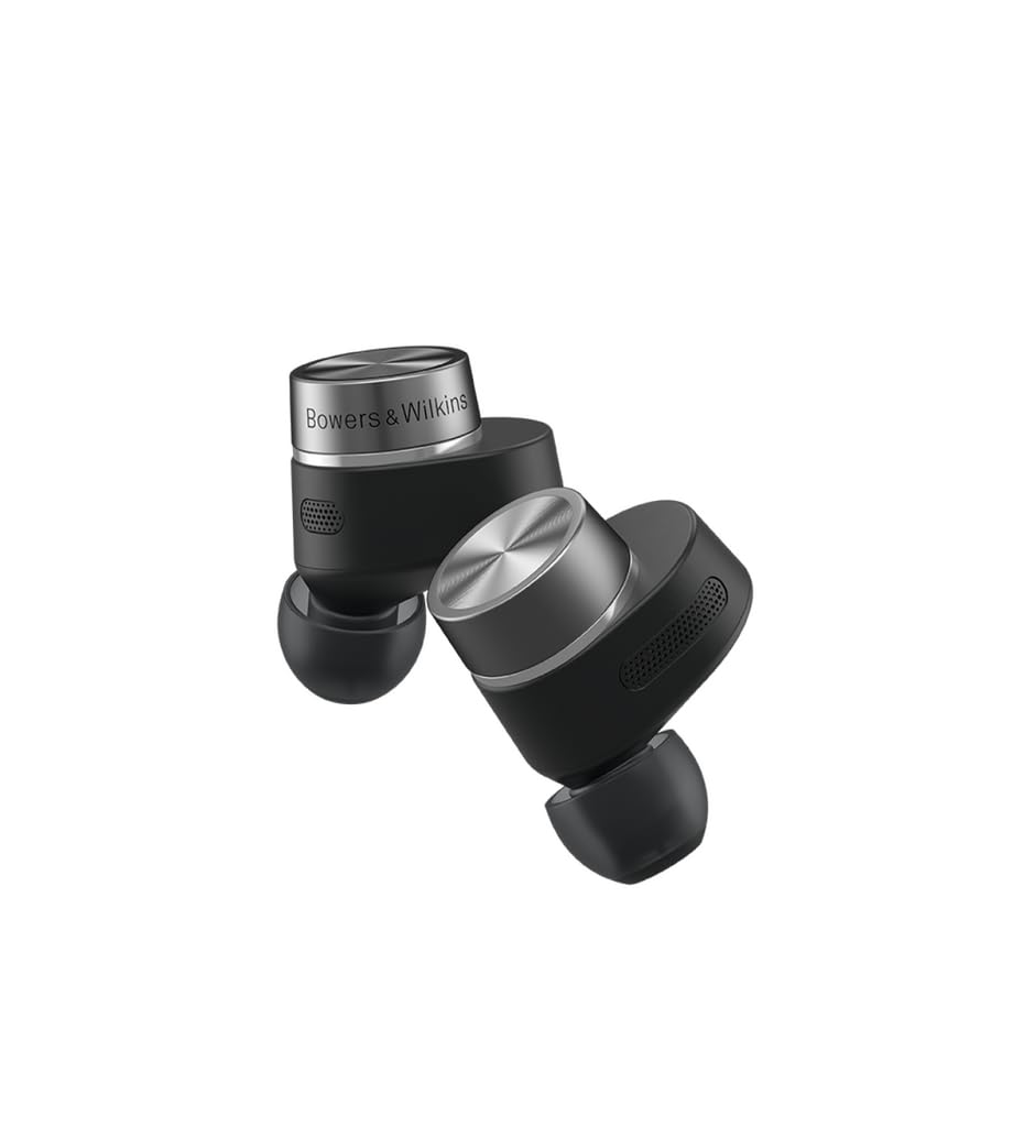 Bowers & Wilkins Pi7 S2 Auriculares inalámbricos True Wireless con Bluetooth, AptX, cancelación de Ruido Activa (ANC) y micrófonos Integrados, Negro Satinado