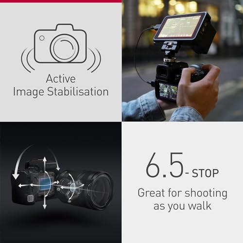 Panasonic LUMIX DC-S5 II Cámara Sin Lente De Marco Completo, Sin Espejo con Lente de 50 mm F1.8, 4K 60P y 6k 30P Grabación, Pantalla Movible, Wi-Fi, Phase Hybrid AF 779 Puntos, IS Activo, Negro