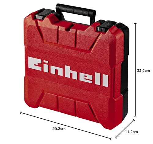 Einhell Amoladora angular con batería TE-AG 18/115 Li Kit Power X-Change (18 V, 115 mm diámetro de disco, 28 mm profundidad de corte, incl. 3,0 Ah batería y cargador), Rojo