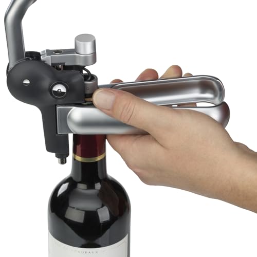 WMF Baric - Sacacorchos de Palanca para Vino 19x11x15 cm Con Cortador de Precintos, Abridor de Botellas de Vino y Prosecco Profesional, Manejo Sin Esfuerzo
