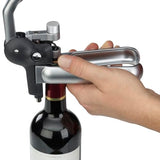 WMF Baric - Sacacorchos de Palanca para Vino 19x11x15 cm Con Cortador de Precintos, Abridor de Botellas de Vino y Prosecco Profesional, Manejo Sin Esfuerzo