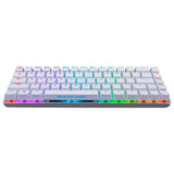 ASUS ROG Falchion Ace - Teclado Gaming Mecánico RGB 65% Compacto, ROG NX Red lubricados y Estabilizados, Teclas ABS, Conexión con KVM, Tres Ángulos, Funda, Blanco, Versión en español