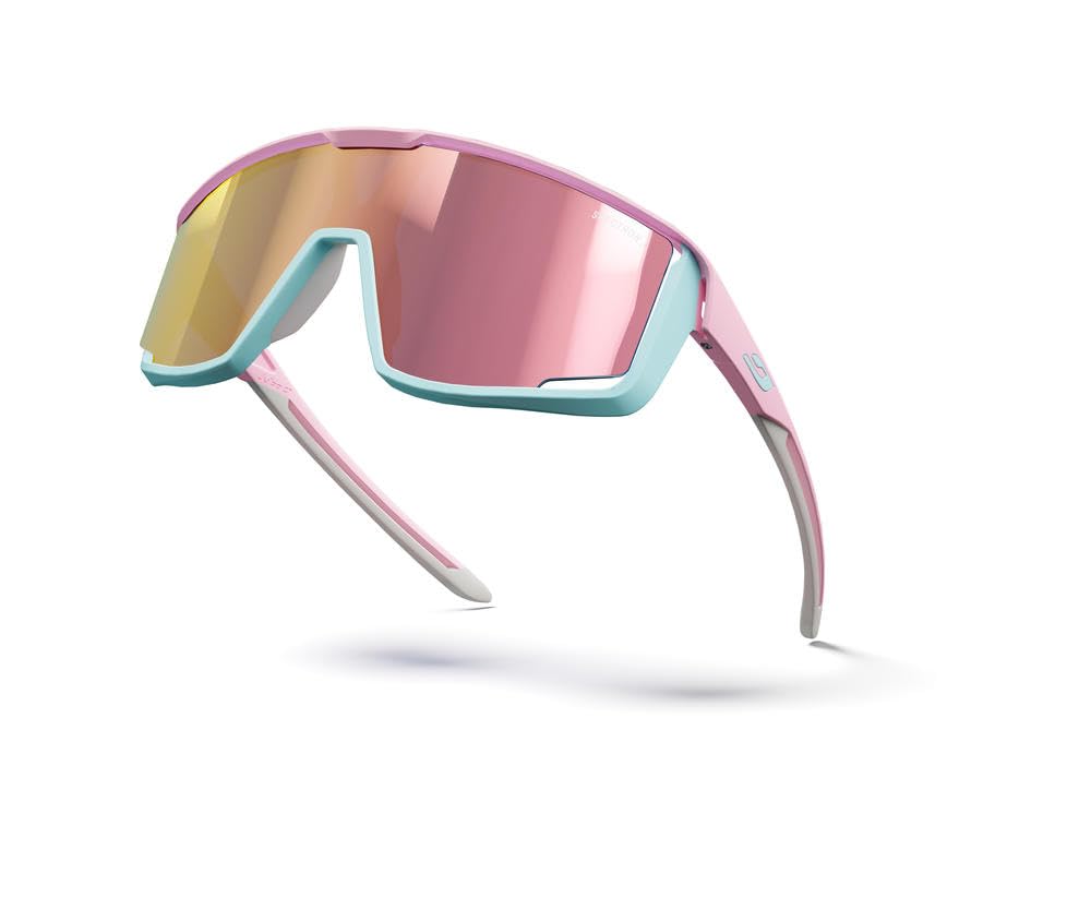 Julbo Fury Gafas DE Sol, Rosa Pastel/PÚRPURA, Talla única Unisex Adultos