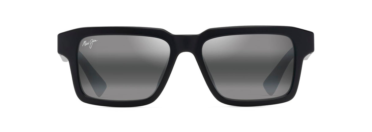 Maui Jim Kahiko Gafas, Matte Black, 53-16-145 Unisex Adulto