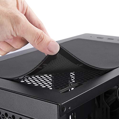 SilverStone Technology SST-SEA1TB-G - Seta A1 Carcasa de computadora ATX de Torre Central, Parte Lateral de Vidrio Templado, Titanio sobre Negro