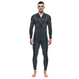 Dainese Dry Suit Capa de Base, Negro/Azul, M para Hombre