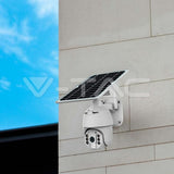 V-TAC HD Smart Solar Energy PTZ Camera With Sensor White Body