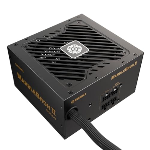 ENERMAX MARBLEBRON II - Fuente de alimentación Modular para Videojuegos (650 W, 3.1 ATX, Cable de Manga Individual, Bronce 80Plus, Ventilador FDB silencioso de 120 mm, Condensador de CC a CC con