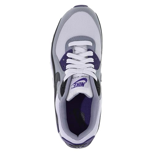 NIKE Air MAX 90, Sneaker Mujer, White Iron Grey Black Wolf Grey, 39 EU