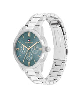 Tommy Hilfiger Reloj Analógico de Cuarzo Multifunción para Mujer con Correa de Acero Inoxidable Plateada - 1782745