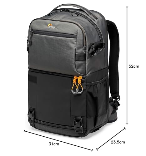 Lowepro LP37331-PWW Fastpack PRO BP 250 AW III - Mochila para Cámaras de Fotos Reflex DSLR Sin Espejo, Nikon D850, 300D Ripstop, con Acceso QuickDoor, Compartimento Para Portátil de 15”