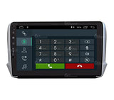 Radio de Coche para Peugeot 2008 208 Android GPS Bluetooth WiFi USB Dab+ Touchscreen 10" 4core Carplay AndroidAuto