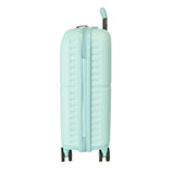 Pepe Jeans Chest Maleta de cabina azul 40x55x20 cms Rígida ABS Cierre TSA integrado 37L 3,22 kgs 7 Ruedas dobles Equipaje de Mano