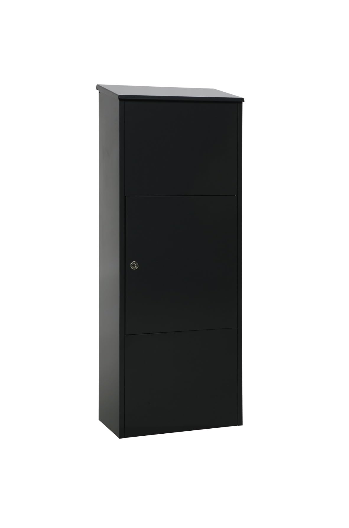 MeFa Bosca 408100M 408 - Buzón de Acero galvanizado (RAL 9005), Color Negro