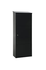 MeFa Bosca 408100M 408 - Buzón de Acero galvanizado (RAL 9005), Color Negro