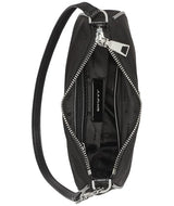 DKNY Jenny Top Zip Shoulder Bag, 100% poliéster con Ribete de Poliuretano Mujeres, Negro, Medium