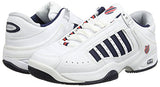 K-Swiss Defier Rs - Zapatillas de tenis Hombre, color blanco - white (white/dressblue/fieryred 164), talla 46 EU
