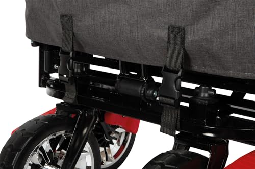Small Foot Carrito Plegable con Techo Desmontable, protección contra Lluvia, Frenos, asa Regulable y máx. 80 kg, 12729, Color Coloured