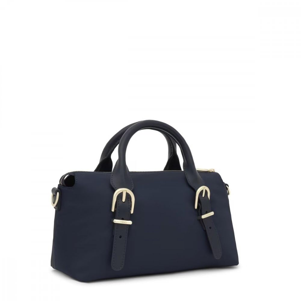 TOUS Bowling M Buckles Soft Azul Marino, Bolso Mujer, Gris