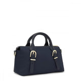 TOUS Bowling M Buckles Soft Azul Marino, Bolso Mujer, Gris