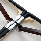 Master Massage Cama portátil Argo de 71 cm, patas de madera de nogal, bolsa de transporte, camilla de masaje, para cosméticos, terapia, cama de tratamiento, tatuaje, cama plegable, madera ultraligera,