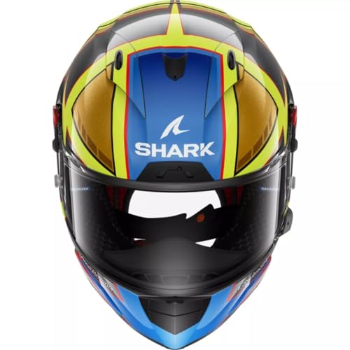 Shark, Casco Moto Integral RACE-R PRO GP REPLICA CAM PETERSEN x TROY LEE DESIGNS Anthracite Yellow Blue, S