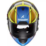 Shark, Casco Moto Integral RACE-R PRO GP REPLICA CAM PETERSEN x TROY LEE DESIGNS Anthracite Yellow Blue, S