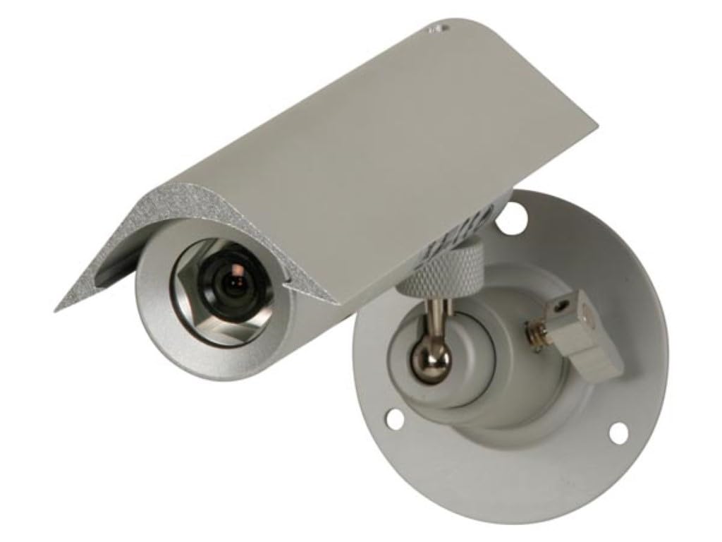 EtiamPro Cámara de vigilancia analógica, cámara de Seguridad para Exteriores, cámara Bala, Impermeable, Resistente a la Intemperie, 750 líneas de TV, cilíndrica, Cable único para alimentación y señal