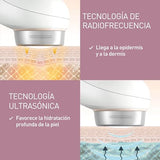 Panasonic EH-XR10NC803 Aparato facial avanzado con radiofrecuencia y tecnología ultrasónica, evita la aparicion de lineas de expresion, Color Blanco, Talla única