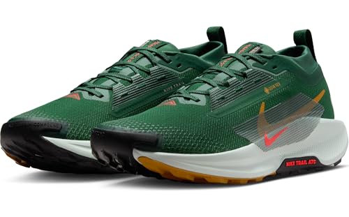NIKE Pegasus Trail 5 Gore-Tex, Sneaker Hombre, Fir Bright Crimson Clay Green, 45.5 EU