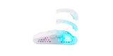 Xtrfy MZ1 Wireless, Ratón Gaming Inalámbrico Ultraligero, Radiofrecuencia 2,4 GHz, Sensor Pixart 3370, Forma Única para Apuntar con Precisión, Iluminación RGB Regulable, Recargable, Blanco