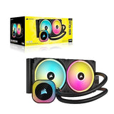 Corsair iCUE Link H115i RGB Refrigerador Líquido RGB para CPU - 280mm AIO - Ventiladores QX140 RGB - Se Adapta a Intel® LGA 1700, AMD® AM5 - Concentrador de Sistema iCUE Link Incluido - Negro