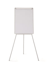 Bi-Office Pizarra Blanca con caballete de trípode basic, pizarra euro 70 x 100 cm, rotafolios con Marco Gris, con bandeja y clip ajustable para bloques