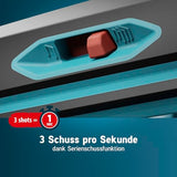 NOVUS TOOLS Juego de grapadora de batería J-551 con 9.800 grapas, para grapas de alambre plano de 6-14 mm y clavos de 16 mm, compatible con batería CAS de iones de litio de 18 V, sin batería ni