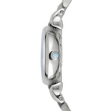 Emporio Armani Reloj Mujer, Movimiento de dos manecillas, caja de acero inoxidable plateado de 22 mm con correa de acero, AR1961, Tono plata y blanco