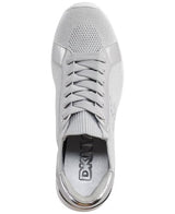 DKNY Kasia-Lace Up Wedge, Zapatillas Mujer, Gris Plateado, 40.5 EU