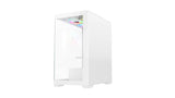 Vida Vetro - Carcasa Blanca ARGB para Juegos con Cristal Frontal y Lateral, ATX, 3 Ventiladores ARGB, 6 Puertos PWM ARGB
