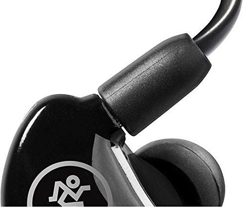 MACKIE MP-120 monitores intraurales (IEM) con aislamiento acústico y conectores MMCX giratorios