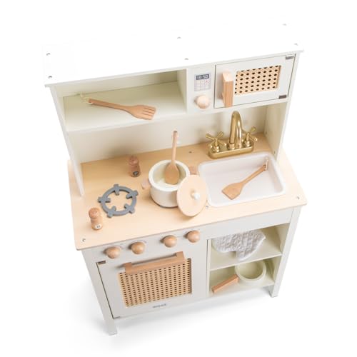 New Classic Toys Cocina de Madera para Jugar - Ratán