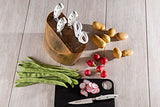 Arcos Set Cuchillos Forjados 5 piezas - Acero Inoxidable Nitrum. 3500 gr. Mango Ergonómico Polioximetileno POM. Serie Riviera Blanc. Hoja delgada con un Borde Suave característico. Color Blanco.